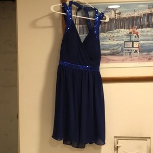 Royal blue dress